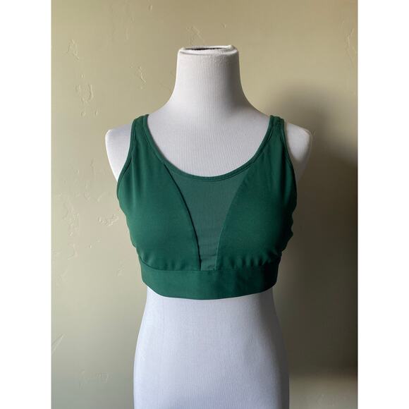 Fabletics Zoe High Impact Sports Bra IV in Rainforest- Size Large - Picture 1 of 8